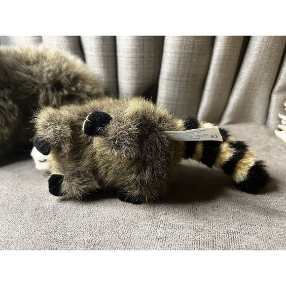 Raccoon Plush Mama Baby Smithsonians Backyard Soundprints Stuffed Animal Toy Lot - Picture 5 of 16